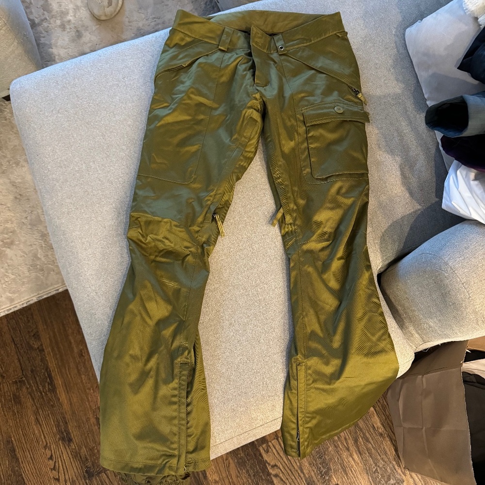 Burton DRYRIDE snowboard ski pants green medium